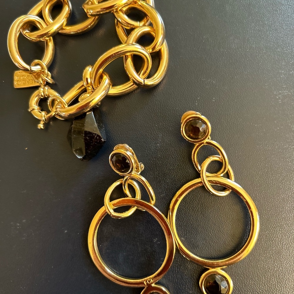 COPY - Gold and Black Jewelry Set